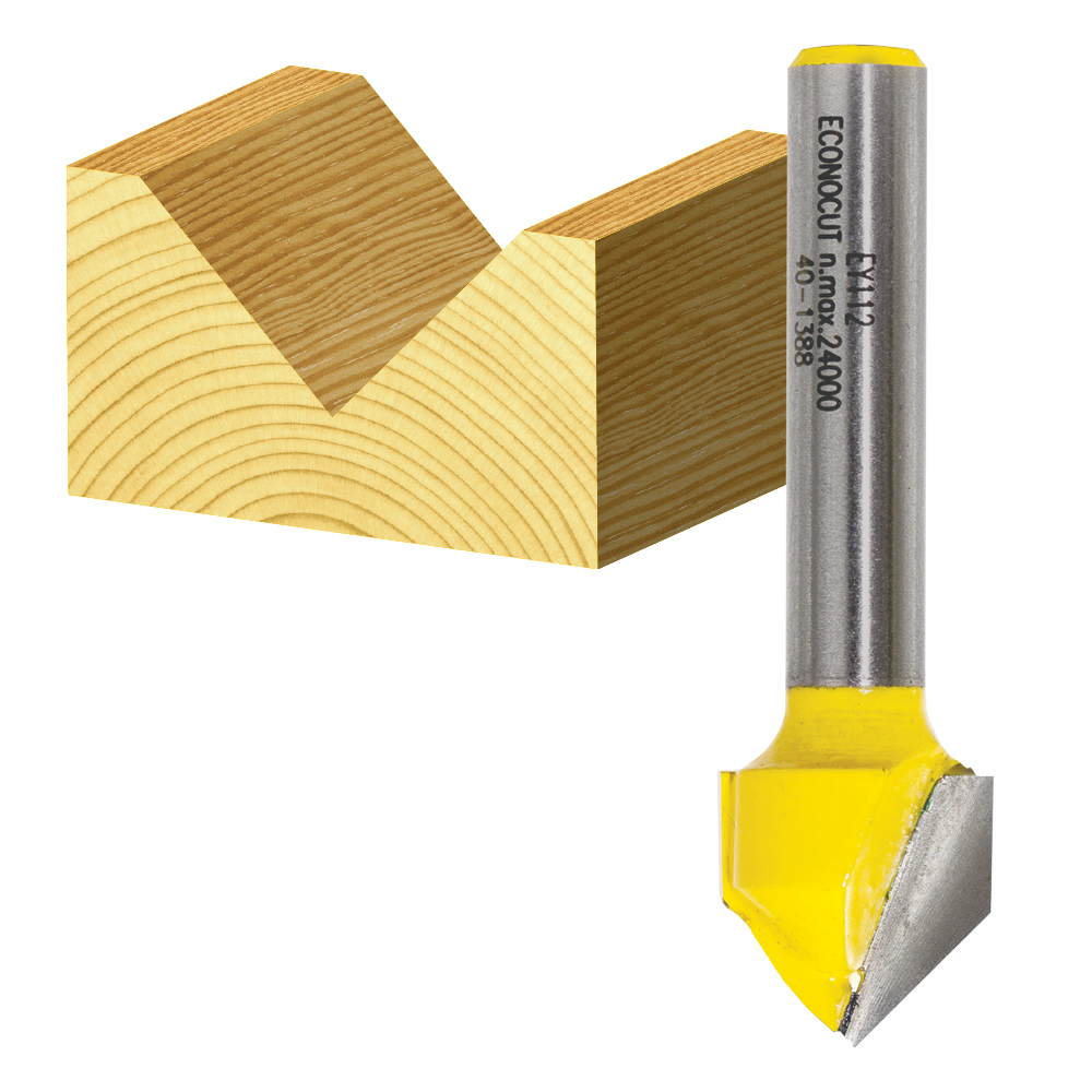 Vee groove router sale bit